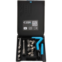 Набор для восстановления резьбы VOLKEL М10x1,5 19 предметов V-Coil V04016