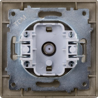 Розетка TDM ELECTRIC SAT F-разъем, 0-2400МГц, бронза, Лама SQ1815-0721