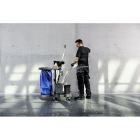 Тележка KARCHER FM Swift 50/ P комплект: колесная база, 2 ведра 12 л, вертикальный отжим, 2 ведра 6 л, 2 фиксатора для ручек, 1 держатель 1.321-001.0
