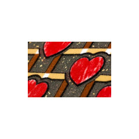 Придверный коврик Euroflock Format Kolor, С любовью 40x68 см 7200