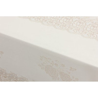 Готовая скатерть Towa Ажурная Victoria прямоугольная 140x200 см, бежевый 5178