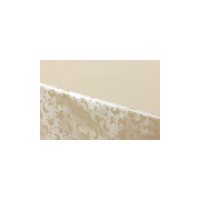 Готовая скатерть Meiwa FPLUS-PLAIN SARASA AZ BE овальная 152x228 см, бежевый 5789