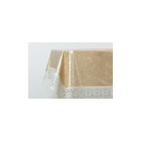 Готовая скатерть Meiwa FPLUS-PLAIN SARASA AZ BE прямоугольная 152x228 см, бежевый 5140
