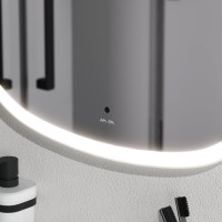 Зеркало AM.PM сложной формы, с контурной LED-подсветкой, ИК- сенсором, вытянутое, 65x124 см M8FMOX0651WGH