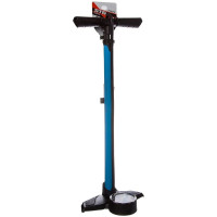 Напольный насос STG модель GF2530 FYI с манометром 3" presta/schrader, голубой алюминиевый Х88757