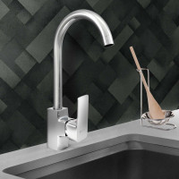 Смеситель для мойки Juguni с высоким поворотным изливом, гайка 0402.136