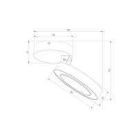 Накладной светильник Elektrostandard - Spila серебро 12W 4200К 25105/LED/ a060186