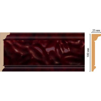 Плинтус потолочный Decomaster 100x25x2400 мм D215-62