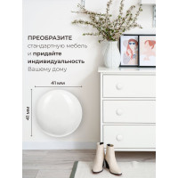 Керамическая ручка для мебели Blumen Haus Классика цвет белый /300/6 66168