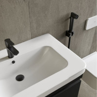 Смеситель для умывальника c гигиеническим душем ESKO, Сингапур/Singapore Black, черный, SB27HB