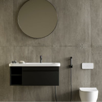 Смеситель для умывальника c гигиеническим душем ESKO, Сингапур/Singapore Black, черный, SB27HB