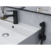 Смеситель для умывальника c гигиеническим душем ESKO, Сингапур/Singapore Black, черный, SB27HB