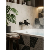 Смеситель для ванны ESKO, Дубай/Dubai Black, черный, DI54B