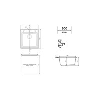 Мойка ULGRAN Quartz Forte 460-08