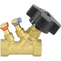 Балансировочный латунный клапан DN.ru КБЛР Ду20 Ру16 , муфтовый D080-00503