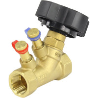 Балансировочный латунный клапан DN.ru КБЛР Ду20 Ру16 , муфтовый D080-00503