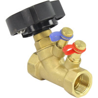 Балансировочный латунный клапан DN.ru КБЛР Ду20 Ру16 , муфтовый D080-00503