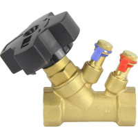 Балансировочный латунный клапан DN.ru КБЛР Ду20 Ру16 , муфтовый D080-00503