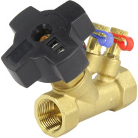 Балансировочный латунный клапан DN.ru КБЛР Ду20 Ру16 , муфтовый D080-00503