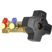 Балансировочный латунный клапан DN.ru КБЛР Ду20 Ру16 , муфтовый D080-00503