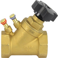 Балансировочный латунный клапан DN.ru КБЛР Ду50 Ру16, муфтовый D080-00511