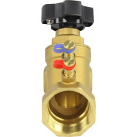 Балансировочный латунный клапан DN.ru КБЛР Ду50 Ру16, муфтовый D080-00511