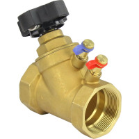 Балансировочный латунный клапан DN.ru КБЛР Ду50 Ру16, муфтовый D080-00511