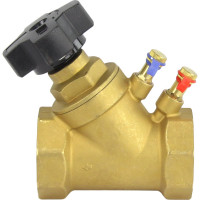 Балансировочный латунный клапан DN.ru КБЛР Ду50 Ру16, муфтовый D080-00511