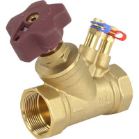 Клапан балансировочный DN.ru КБЛР Ду40 Ру16 латунный усиленный, муфтовый D080-00508