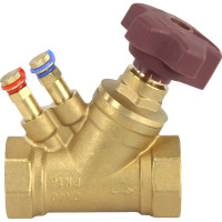 Клапан балансировочный DN.ru КБЛР Ду40 Ру16 латунный усиленный, муфтовый D080-00508