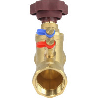 Клапан балансировочный DN.ru КБЛР Ду40 Ру16 латунный усиленный, муфтовый D080-00508