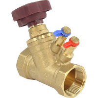 Клапан балансировочный DN.ru КБЛР Ду40 Ру16 латунный усиленный, муфтовый D080-00508