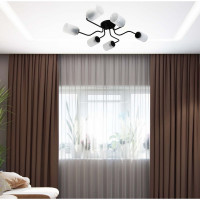 Светильник ЭЛЕТЕХ Техно 162 черный  (Плафон 8461) НСБ 01-6x60-114 Е27 ИУ 1005404589