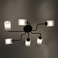 Светильник ЭЛЕТЕХ Техно 162 черный  (Плафон 8461) НСБ 01-6x60-114 Е27 ИУ 1005404589