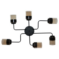 Светильник ЭЛЕТЕХ Техно 162 черный  (Плафон 8396) НСБ 01-6x60-114 Е27 ИУ 1005404588