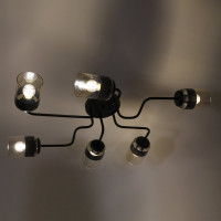 Светильник ЭЛЕТЕХ Техно 162 черный  (Плафон 8396) НСБ 01-6x60-114 Е27 ИУ 1005404588