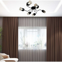 Светильник ЭЛЕТЕХ Техно 162 черный  (Плафон 8396) НСБ 01-6x60-114 Е27 ИУ 1005404588