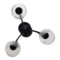 Светильник ЭЛЕТЕХ Берта 131 черный муар (Плафон 8270) НСБ 01-3x60-158 Е27 ИУ 1005404646