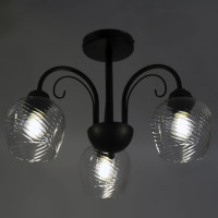 Светильник ЭЛЕТЕХ Берта 131 черный муар (Плафон 8270) НСБ 01-3x60-158 Е27 ИУ 1005404646