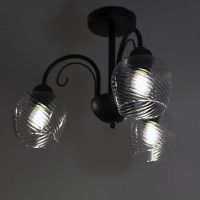 Светильник ЭЛЕТЕХ Берта 131 черный муар (Плафон 8270) НСБ 01-3x60-158 Е27 ИУ 1005404646