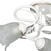 Потолочный светильник ЭЛЕТЕХ Бонни 131 белый, золото (плафон 3316) НПБ 01-3x60-205 Е14 ИУ 1005404781