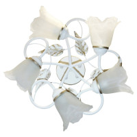 Потолочный светильник ЭЛЕТЕХ Бонни 151 белый, золото (плафон 3316) НПБ 01-5x60-153 Е14 ИУ 1005404782