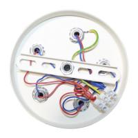 Потолочный светильник ЭЛЕТЕХ Бонни 151 белый, золото (плафон П0472) НПБ 01-5x60-153 Е27 ИУ 1005404779