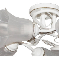 Потолочный светильник ЭЛЕТЕХ Бонни 151 белый, золото (плафон П0472) НПБ 01-5x60-153 Е27 ИУ 1005404779