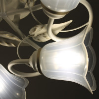 Потолочный светильник ЭЛЕТЕХ Бонни 151 белый, золото (плафон П0472) НПБ 01-5x60-153 Е27 ИУ 1005404779