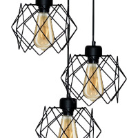 Подвесной светильник ЭЛЕТЕХ Сигма 232 черный муар НСБ 01-3x60-163 Е27 ИУ 1005404792