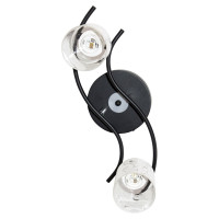 Потолочный светильник ЭЛЕТЕХ Стиль 121 черн.(Плафон 8498) НПБ 01-2x60-123 Е27 [ИМ] 1005405037