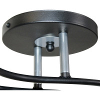 Потолочный светильник ЭЛЕТЕХ Стиль 121 черн.(Плафон 8498) НПБ 01-2x60-123 Е27 [ИМ] 1005405037