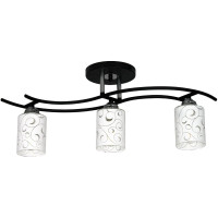 Потолочный светильник ЭЛЕТЕХ Стиль 131 черн.(Плафон 8498) НПБ 01-3x60-178 Е27 [ИМ] 1005405038