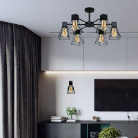 Потолочный светильник ЭЛЕТЕХ Дельта 161 черн.муар НПБ 01-6x60-118 Е27 ИУ 1005404785